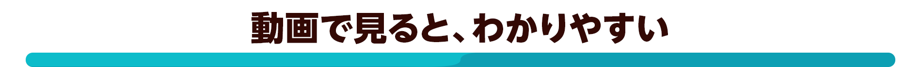 動画で見ると、わかりやすい