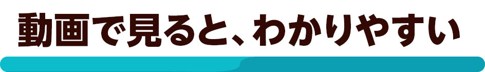 動画で見ると、わかりやすい