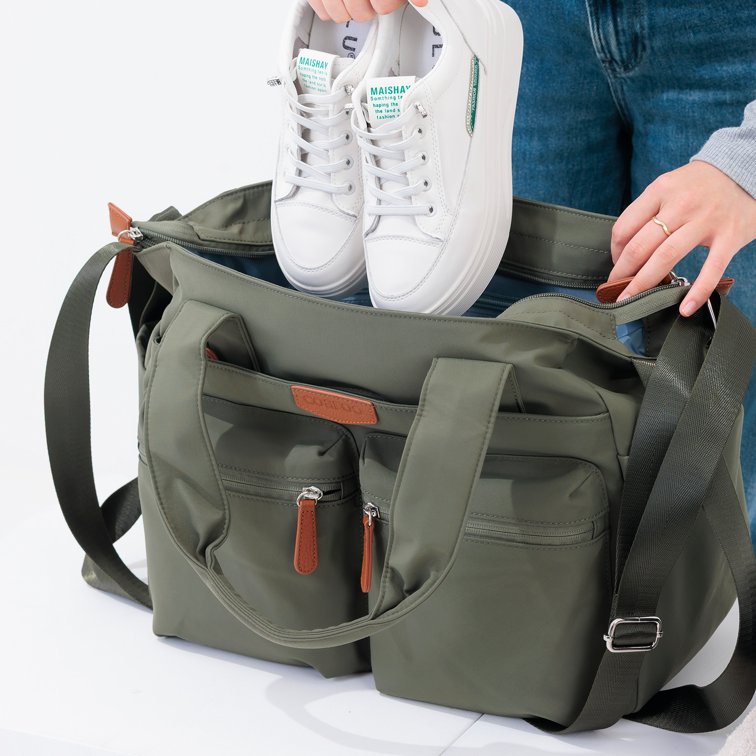 コアルー エバー Lサイズ|大容量&軽量の5Way。旅行・ママバッグに コアルー エバー Lサイズ|大容量&軽量の5Way。旅行・ママバッグに