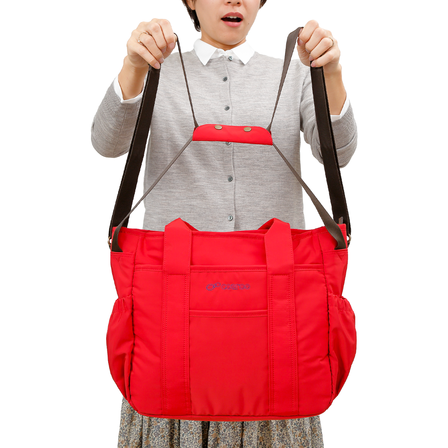 【新品】COAROO　ニューマルシェ　マザーズバッグ　5wayで楽ちん　コアルー 出産祝いギフトに採用 5way coaroo 【コアルー ニューマルシェ