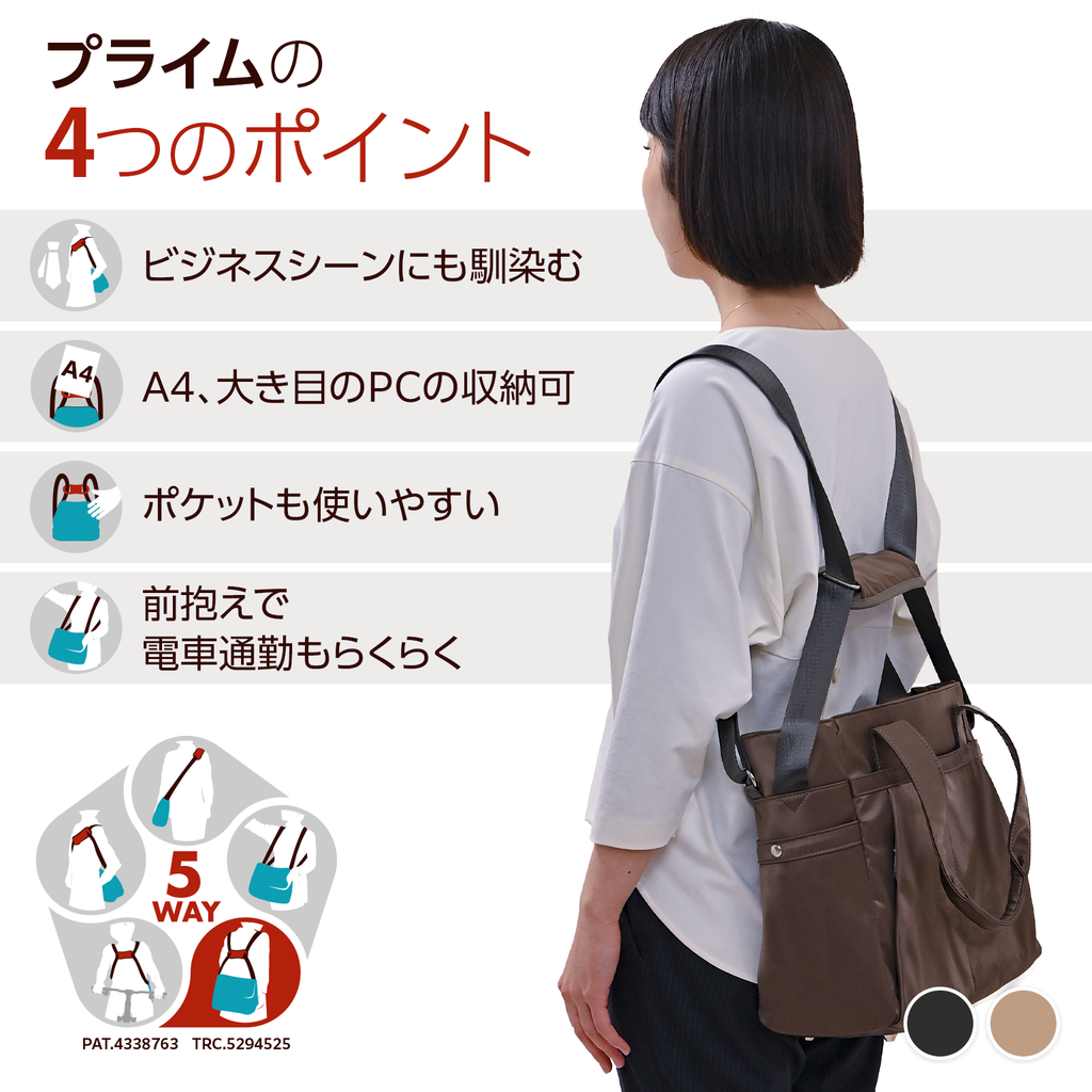 縫い付けタイプコアルーバッグ – コアルー（5way bag coaroo）